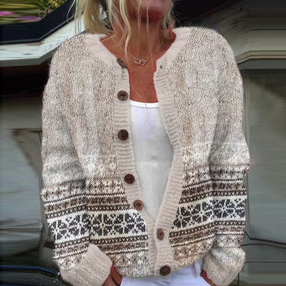 Bailey™ - Vintage Isländische Strickjacke