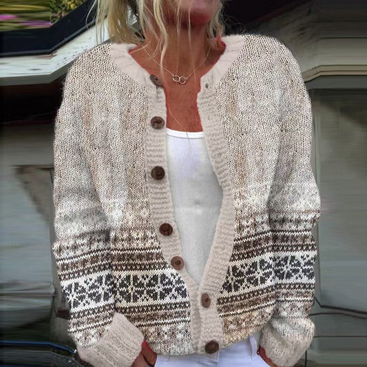 Bailey™ - Vintage Isländische Strickjacke