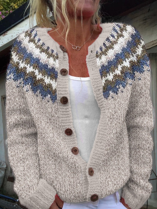Peyton™ - Vintage Isländische Strickjacke