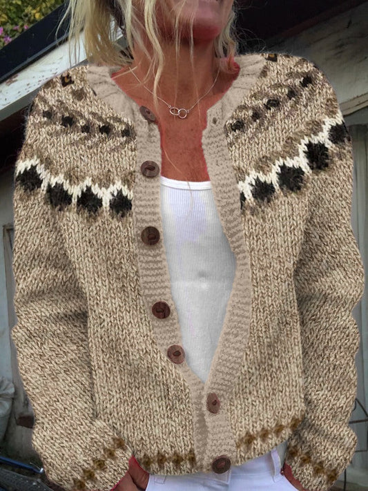 Aubree™ - Vintage Isländische Strickjacke