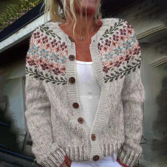 Madelyne™ - Vintage Isländische Strickjacke
