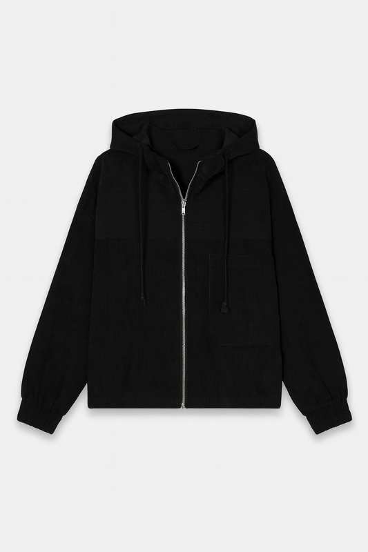 Karla™ | Weiche Jacke mit Kapuze und Reißverschluss
