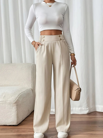 Sophie™ | Pantalon Élégant Taille Haute - Montela