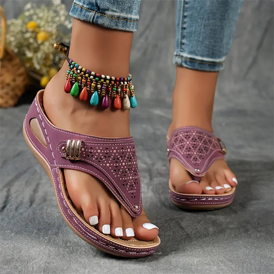Élodie™ | Keil-Zehensandalen für Dame