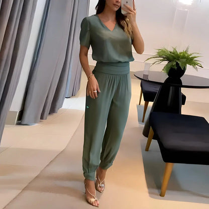 Alexandra™ | Ensemble Chic Blouse & Pantalon - Montela