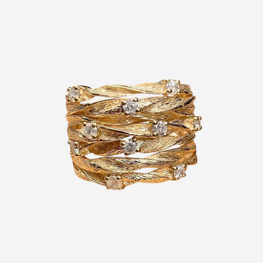 Elena™ - Zeitloser Goldring im Vintage-Stil