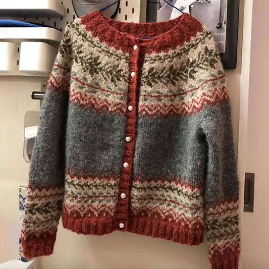 Jessica™ - Vintage Island-Strickjacke