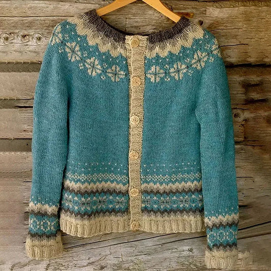 Cassandra™ - Vintage Island-Strickjacke