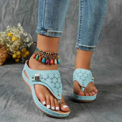 Élodie™ | Keil-Zehensandalen für Dame