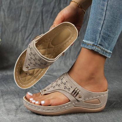 Élodie™ | Keil-Zehensandalen für Dame