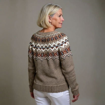 Adeline™ - Vintage Isländische Strickjacke