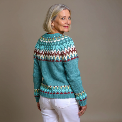 Serenity™ - Vintage Isländische Strickjacke