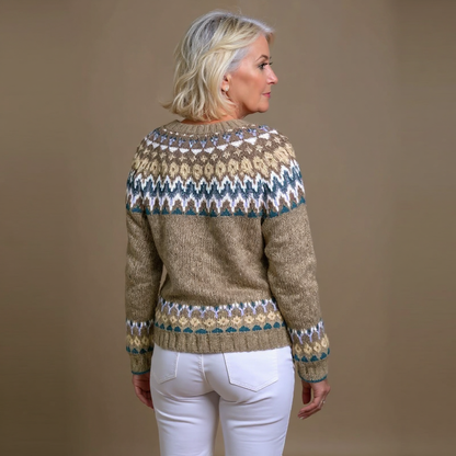 Cora™ - Vintage Isländische Strickjacke