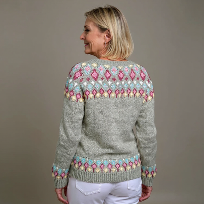 Madeline™ - Vintage Isländische Strickjacke