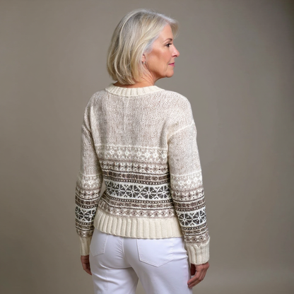 Bailey™ - Vintage Isländische Strickjacke