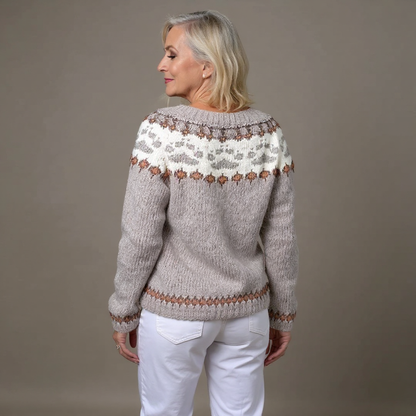 Emery™ - Vintage Isländische Strickjacke