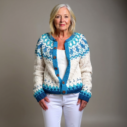 Eva™ - Vintage Isländische Strickjacke