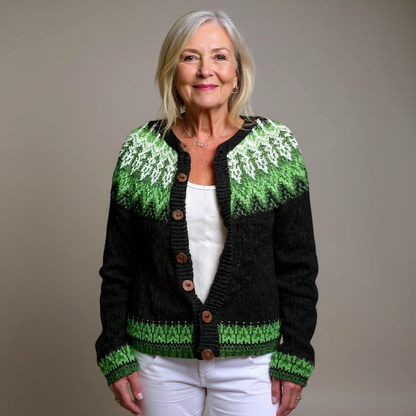 Sadie™ - Vintage Isländische Strickjacke
