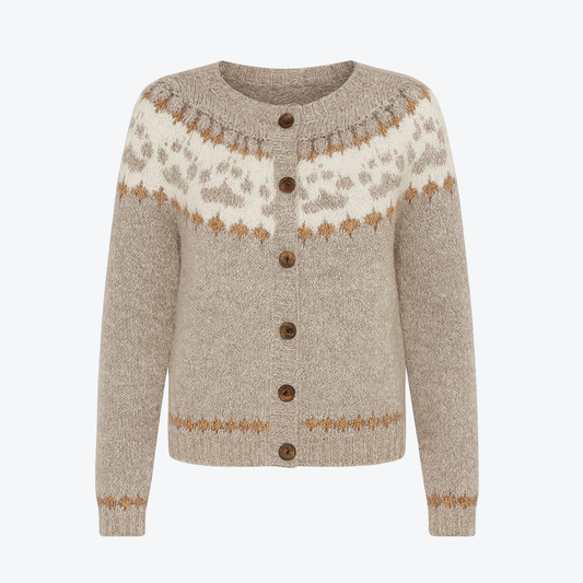 Emery™ - Vintage Isländische Strickjacke